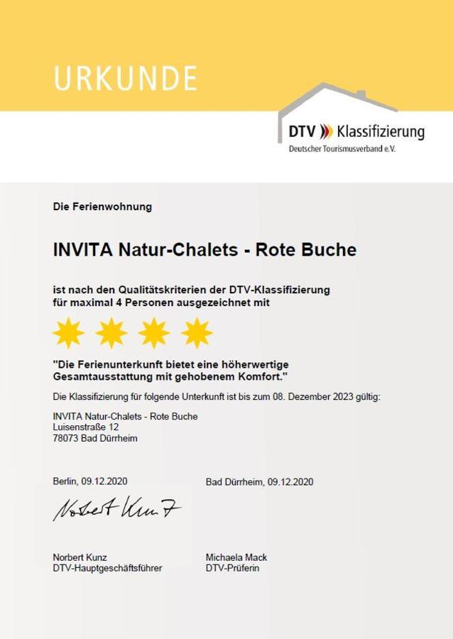 Invita Natur-Chalets Bad Duerrheim Exterior photo